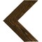 Ekena Millwork 12"W x 14"H x 3/4"D Vintage Farmhouse 3 1/2" Chevron, Barnwood Decor Collection, Pebble Grey DECR12X14X075CHVPG - alternate 3